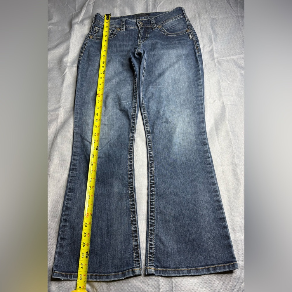 Silver Jeans Women's Wide Leg Jeans in Medium Blue Wash